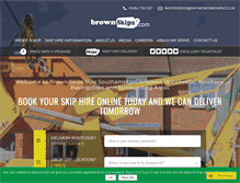 Tablet Screenshot of brownskips.com